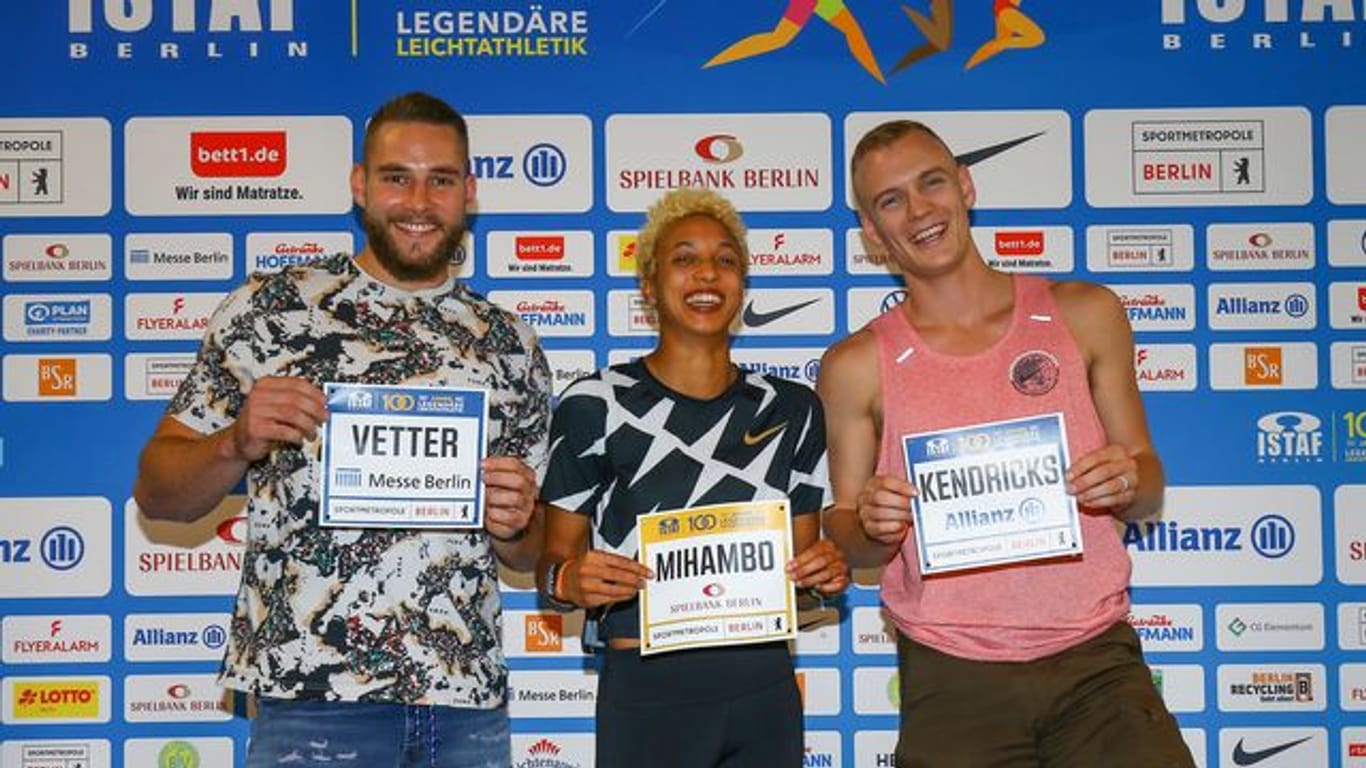 Beim Istaf dabei: Speerwerfer Johannes Vetter, Weitsprung-Olympiasiegerin Malaika Mihambo und US-Stabhochspringer Sam Kendricks.