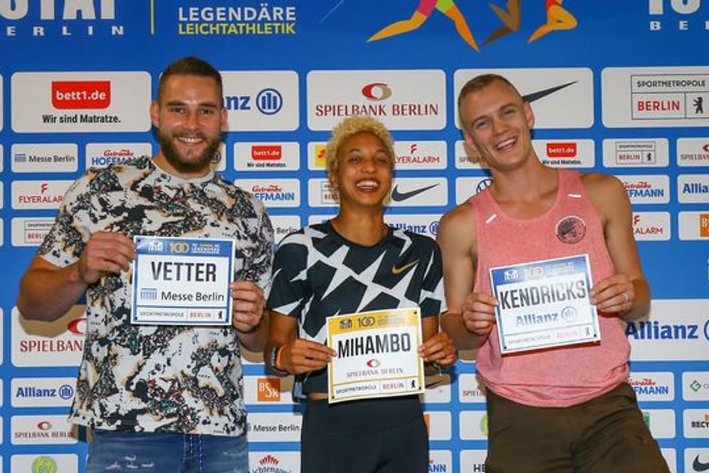 Beim Istaf dabei: Speerwerfer Johannes Vetter, Weitsprung-Olympiasiegerin Malaika Mihambo und US-Stabhochspringer Sam Kendricks.