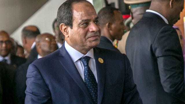 Der ägyptische Präsident Abdel Fattah al-Sisi bei einem Gipfeltreffen der Afrikanischen Union im Jahr 2017. Der ägyptische Präsident Abdel Fattah al-Sisi bei einem Gipfeltreffen der Afrikanischen Union im Jahr 2017.