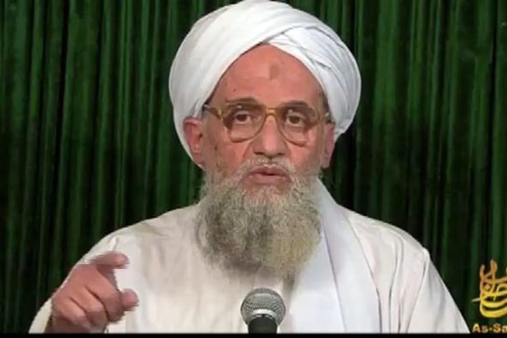 Al-Kaida-Chef Eiman al-Sawahiri in einer früheren Videobotschaft.