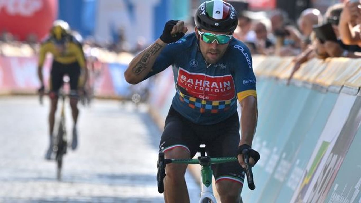 Der Italiener Sonny Colbrelli hat bei der Straßenrad-EM in Trient den Titel geholt.