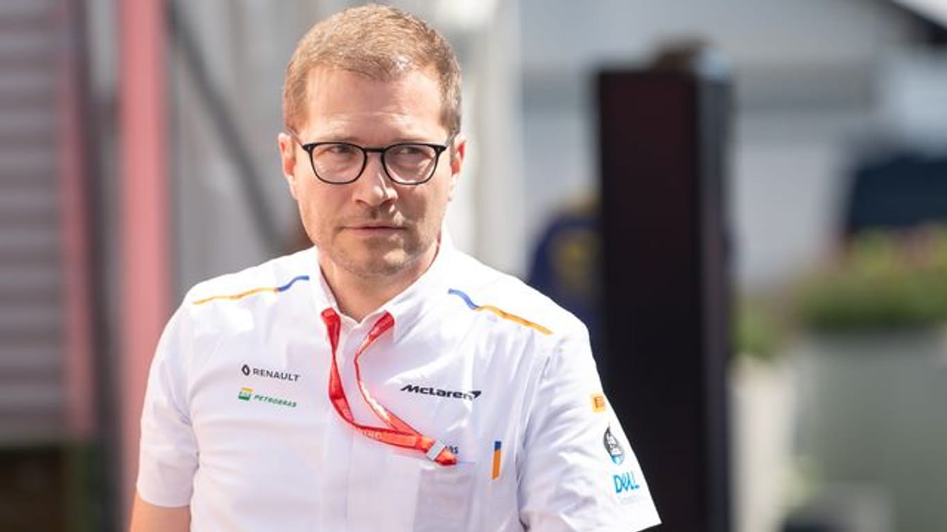 Erster und zweiter Platz - McLaren-Teamchef Andreas Seidl hatte in Monza doppelten Grund zum Feiern.