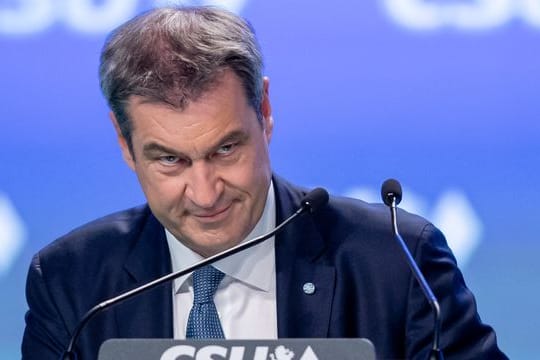 Parteichef Markus Söder beim CSU-Parteitag in Nürnberg am vergangenen Wochenende.