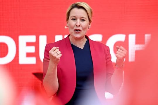 Die Spitzenkandidatin der Berliner SPD: die ehemalige Bundesfamilienministerin Franziska Giffey.