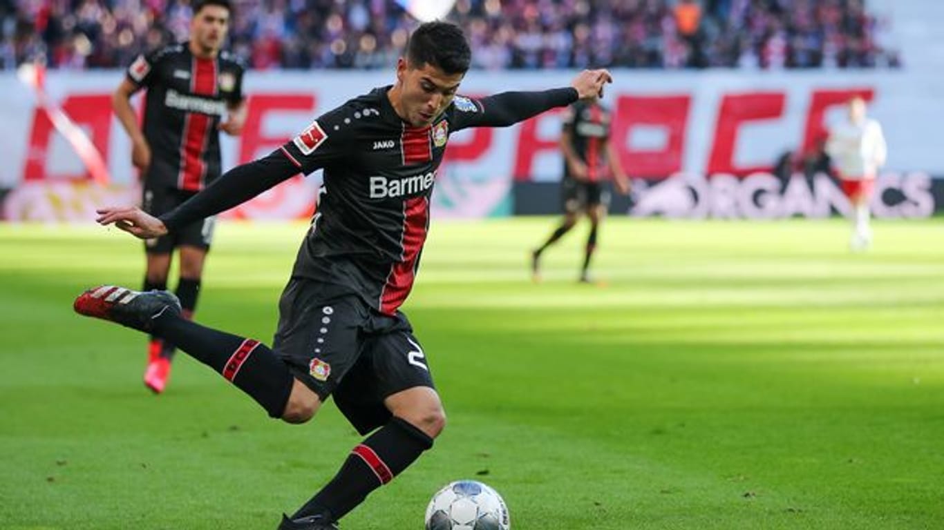 Leverkusens Exequiel Palacios fällt für die Bundesliga-Partie gegen den VfB Stuttgart aus.
