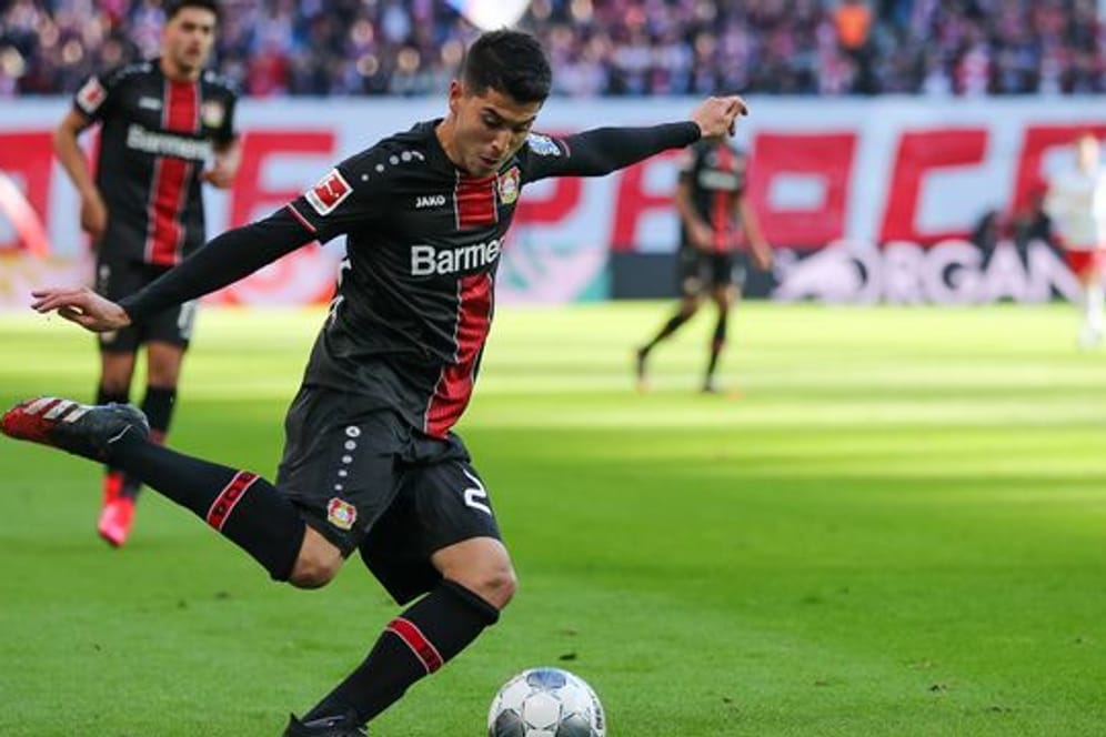 Leverkusens Exequiel Palacios fällt für die Bundesliga-Partie gegen den VfB Stuttgart aus.
