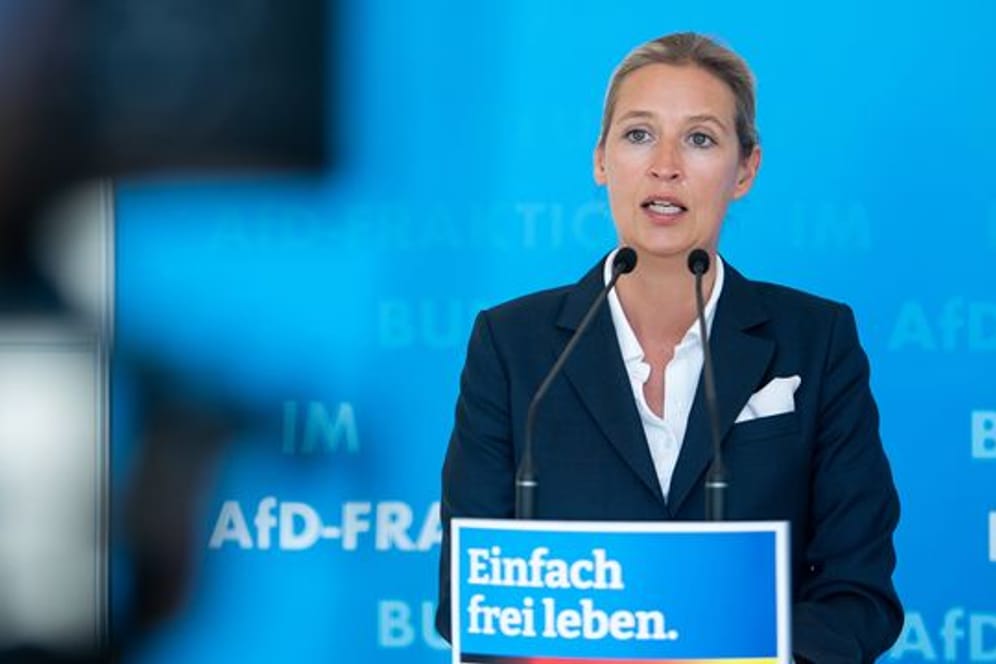 Alice Weidel, Spitzenkandidatin der AfD für die Bundestagswahl am 26.