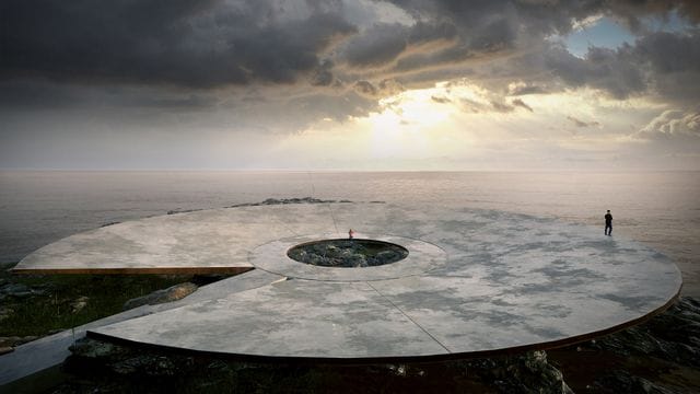 Der Entwurf des Corona-Erinnerungsmals vom Architekten Martin Gomez Platero in Montevideo (Uruguay).