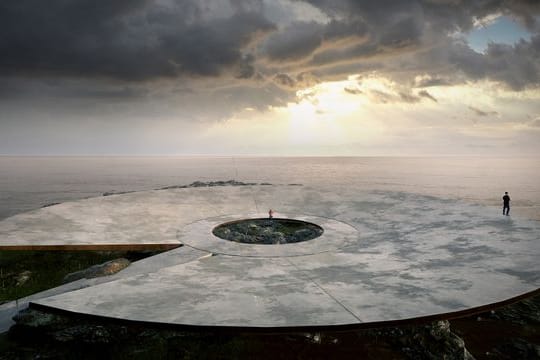 Der Entwurf des Corona-Erinnerungsmals vom Architekten Martin Gomez Platero in Montevideo (Uruguay).