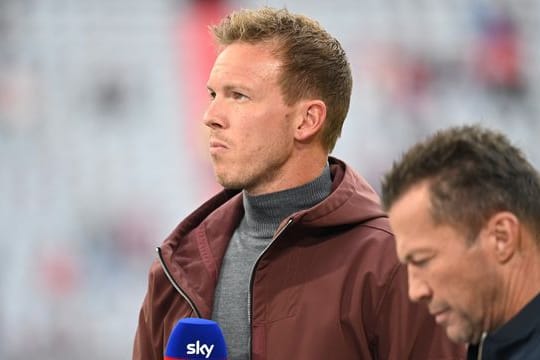 Bei seinem Trainer-Ranking hat Experte Lothar Matthäus dem neuen Bayern-Coach Julian Nagelsmann (l) mit einer Eins bewertet.