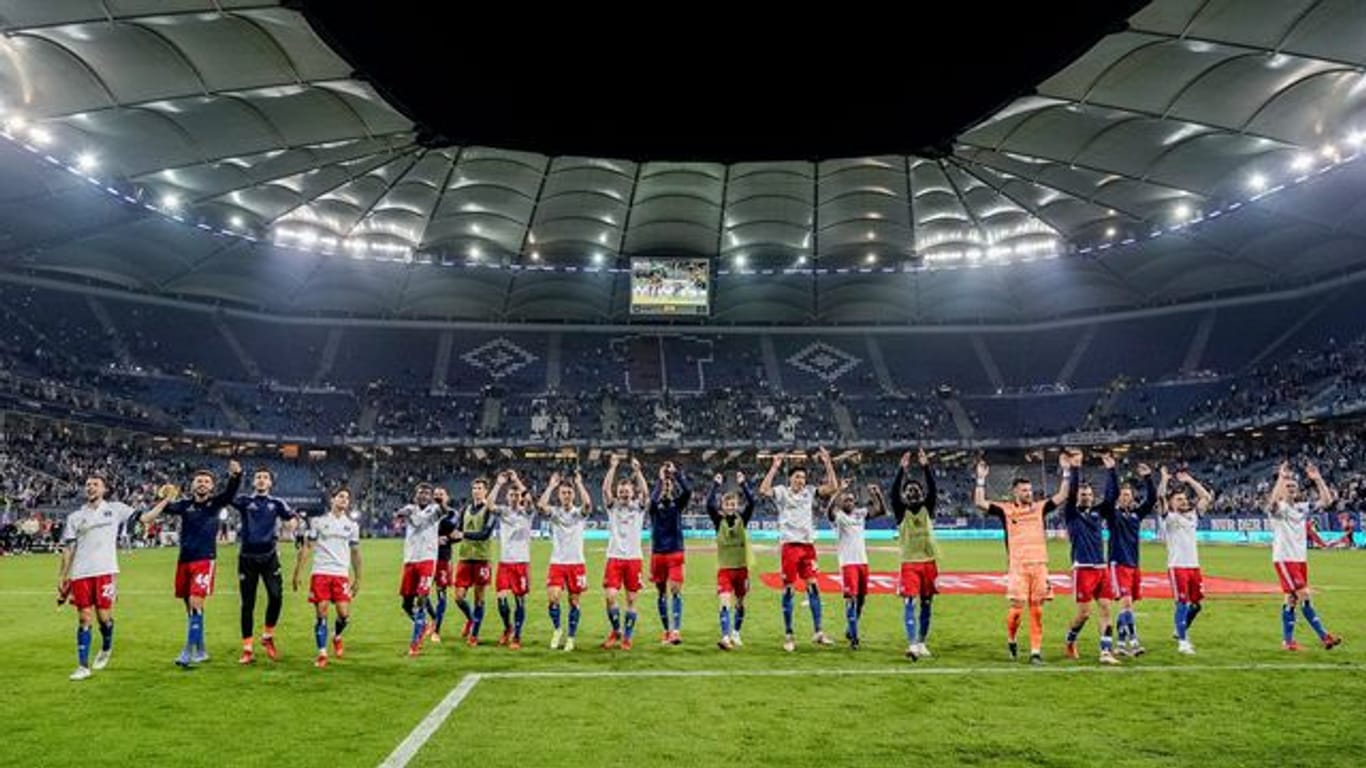 Die HSV-Spieler könnten unter 2G-Bedingungen wieder im einen voll ausgelastetenn Stadion spielen.