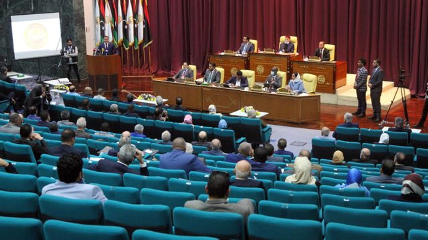 Ein Blick in Libyens Parlament (Archivbild).