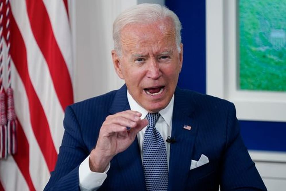 US-Präsident Joe Biden: "Um die Pandemie hier zu besiegen, müssen wir sie überall besiegen.