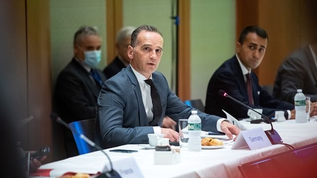 Bundesaußenminister Heiko Maas eröffnet die Libyen-Konferenz am Rande der UN-Generalversammlung in New York. Bundesaußenminister Heiko Maas eröffnet die Libyen-Konferenz am Rande der UN-Generalversammlung in New York.