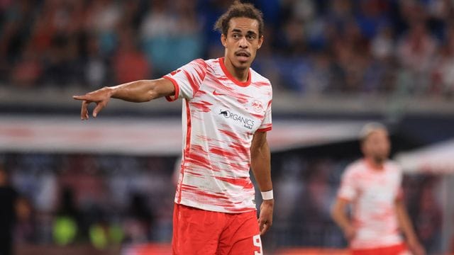 Will mit RB Leipzig unbedingt einen Sieg gegen Hertha holen: Yussuf Poulsen. Will mit RB Leipzig unbedingt einen Sieg gegen Hertha holen: Yussuf Poulsen.
