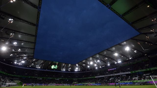 Das Wolfsburger Stadion vor der Partie gegen Eintracht Frankfurt.