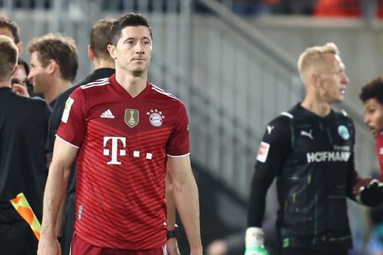 Bayerns Robert Lewandowski geht in Fürth leer aus.