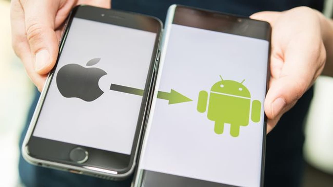 Aus Apfel wird Robo: Der Wechsel vom iPhone zu einem Android-Smartphone ist kein Hexenwerk, aber man sollte vorbereitet sein.