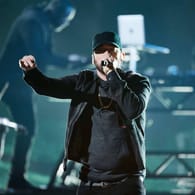 Eminem während eines Auftritts bei der Oscar-Verleihung 2020: Die Rap-Legende wird beim Super Bowl im Februar 2022 auftreten.