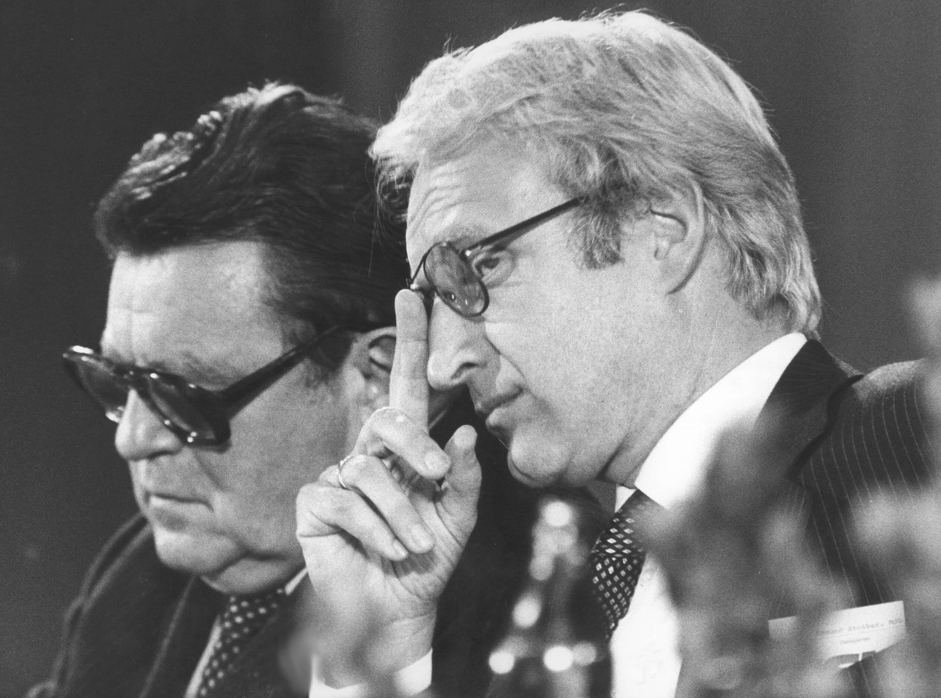 CSU-Generalsekretär Edmund Stoiber neben dem CSU-Vorsitzenden Franz Josef Strauß im Jahr 1979: Beide waren später Kanzlerkandidaten der Partei.