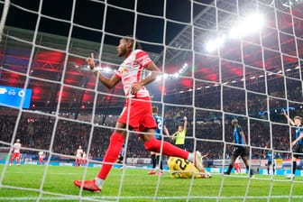 Leipzigs Christopher Nkunku nach dem Treffer zum 1:0 gegen Brügge: Danach kippte das Spiel – gegen Bochum soll das am Samstag nicht passieren.
