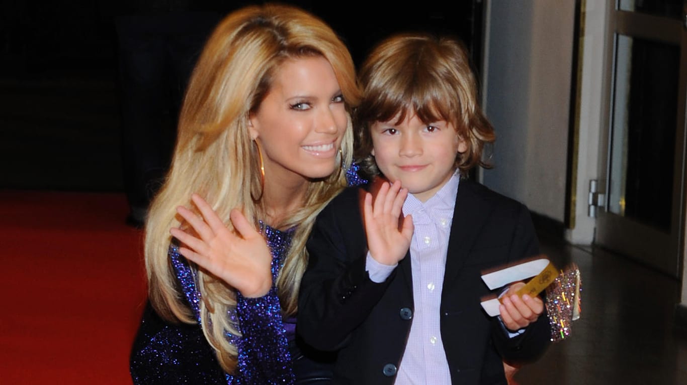 Sylvie Meis mit ihrem Sohn im Oktober 2012: Damian stammt aus der Ehe mit Rafael van der Vaart.