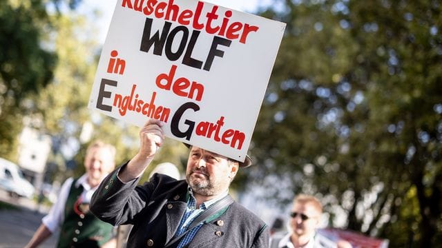 Demonstration für Schutz der Weidetiere Demonstration für Schutz der Weidetiere
