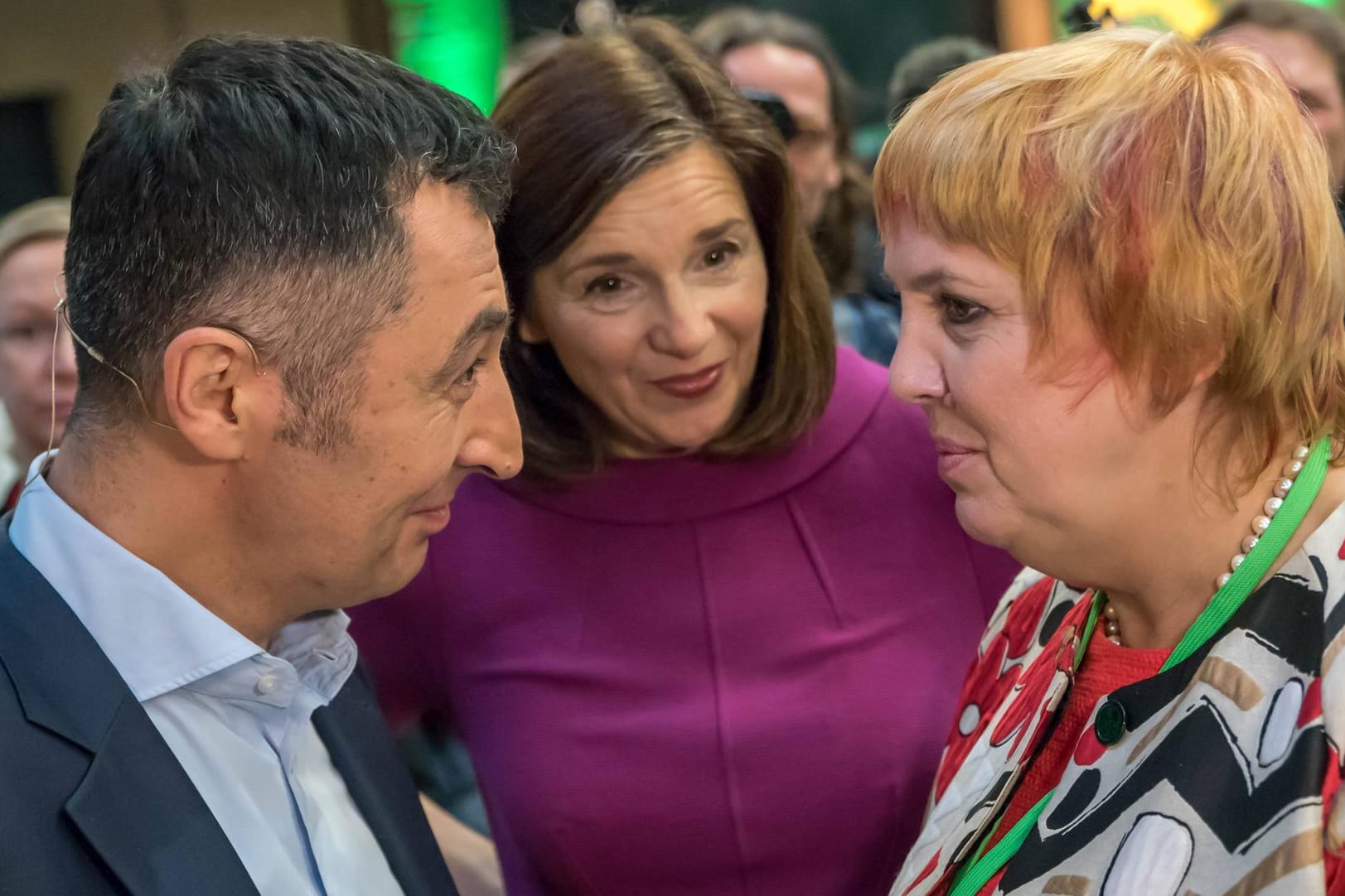 Cem Özdemir, Katrin Goering-Eckardt (M.) und Claudia Roth: Die drei gehören dem Sondierungsteam der Grünen an. (Archivfoto)