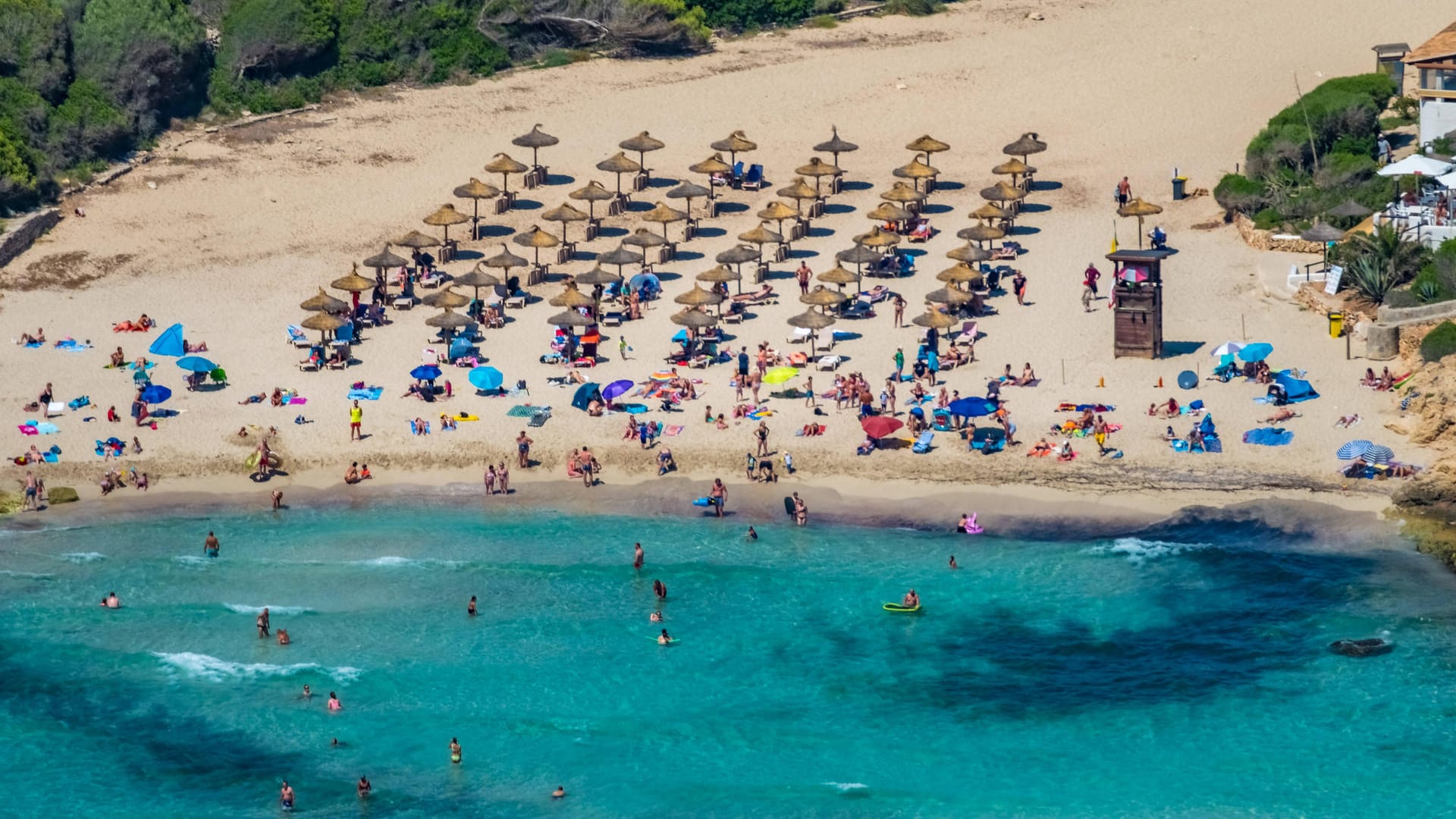 Die Bucht Cala Mandia an der Ostküste Mallorcas: Dort ertranken am 2. September die Schwestern Hannah und Vanessa P. aus Nordrhein-Westfalen.