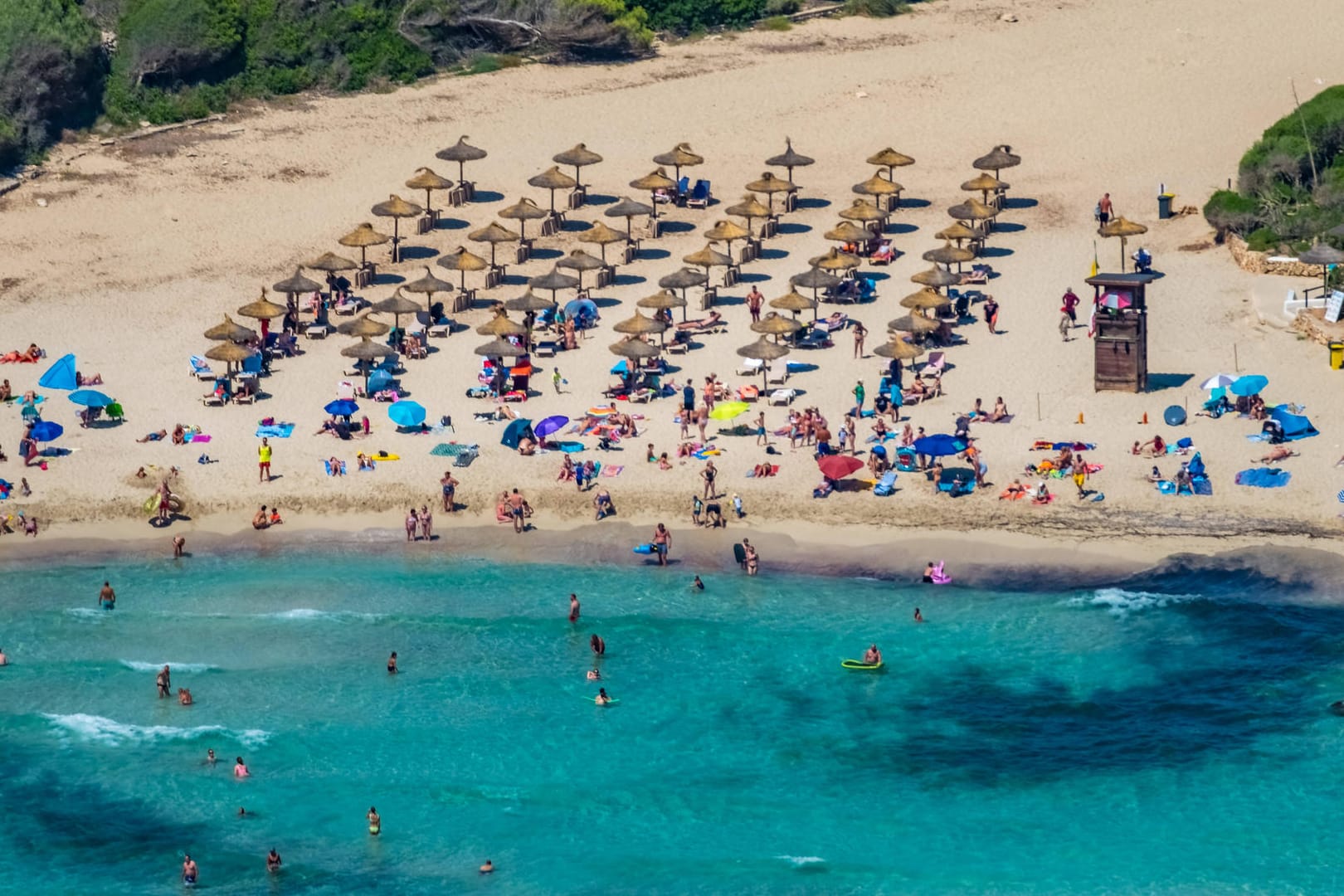 Die Bucht Cala Mandia an der Ostküste Mallorcas: Dort ertranken am 2. September die Schwestern Hannah und Vanessa P. aus Nordrhein-Westfalen.