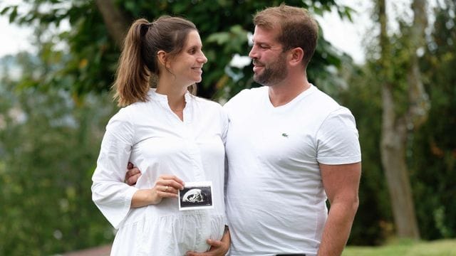 Heranwachsendes Glück: Dank einer künstlichen Befruchtung wurde Carolin Volk endlich schwanger.