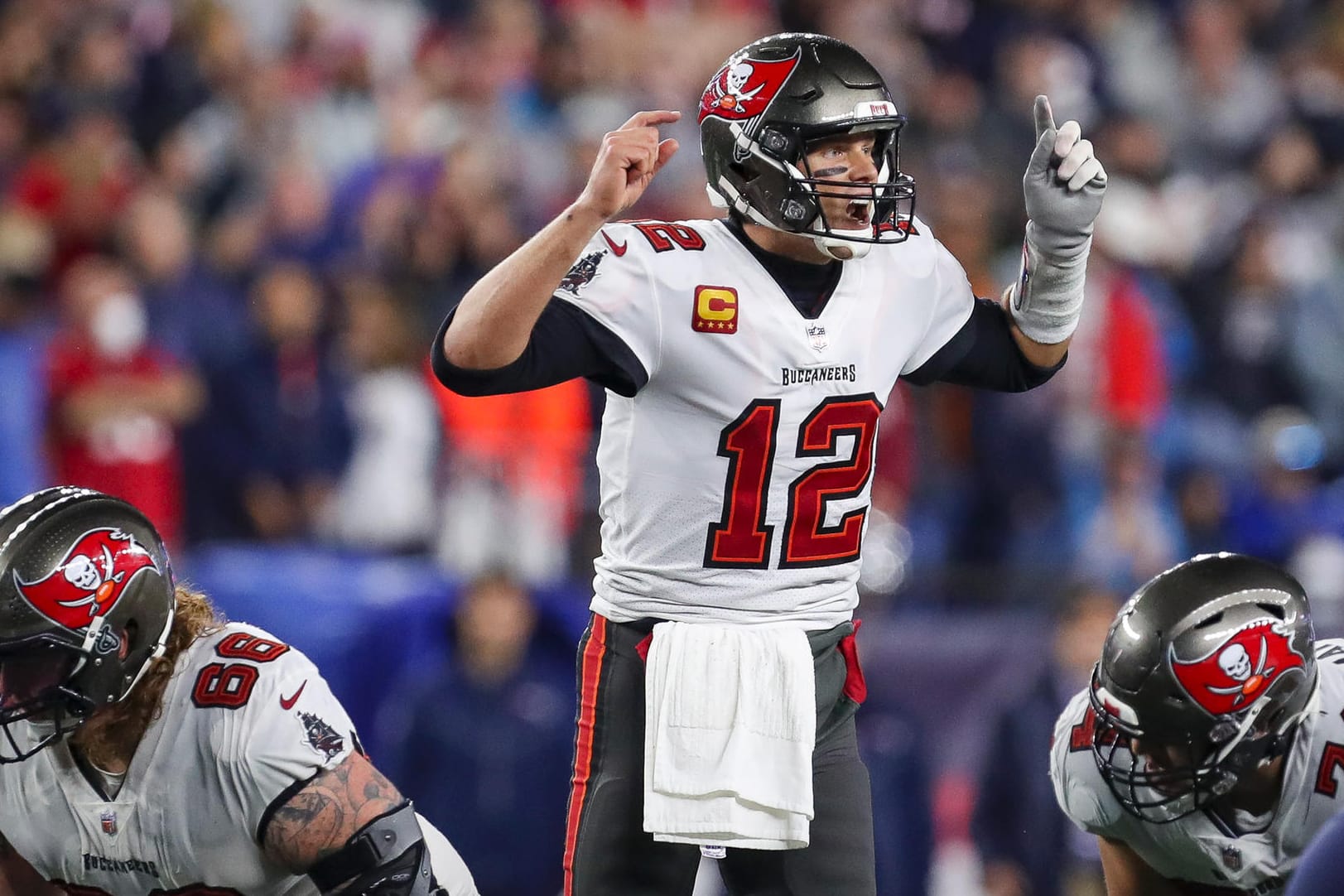 Er macht die Ansagen und ist zuständig für Rekorde: Tom Brady.