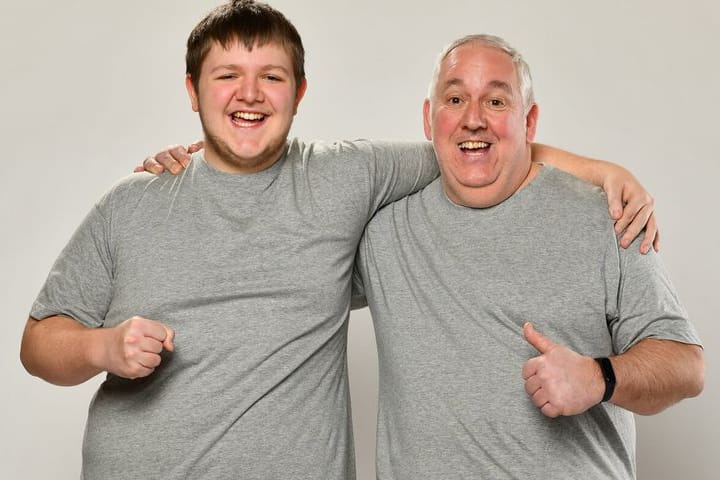 Lucas und Manni: Vater und Sohn haben "The Biggest Loser" gewonnen.