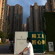Hochhauskomplex des Konzerns Evergrande: Chinas gesamte Immobilienbranche strauchelt einer neuen Krise entgegen.