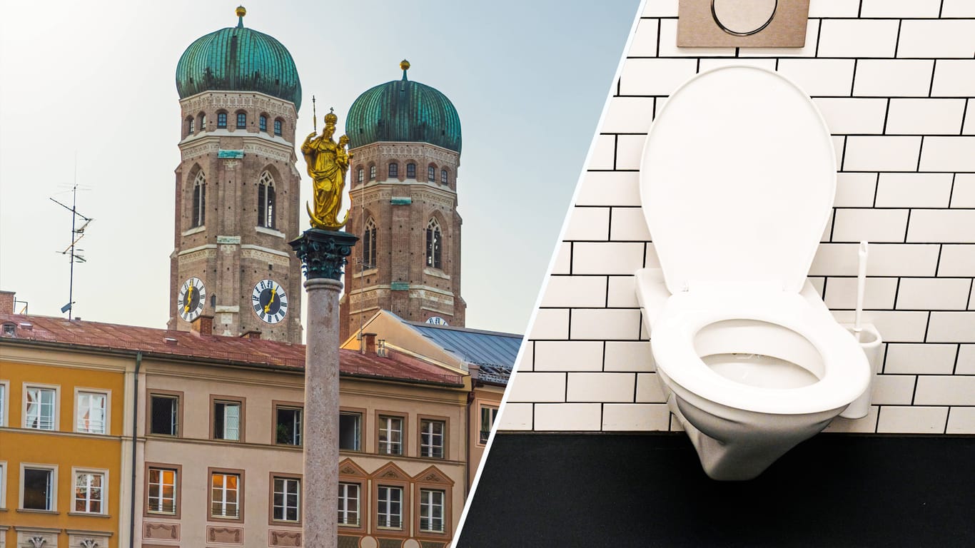 München hat die touristenfreundlichste WC-Infrastruktur (Montage): Das hat ein Ranking eines Reiseportals ergeben.