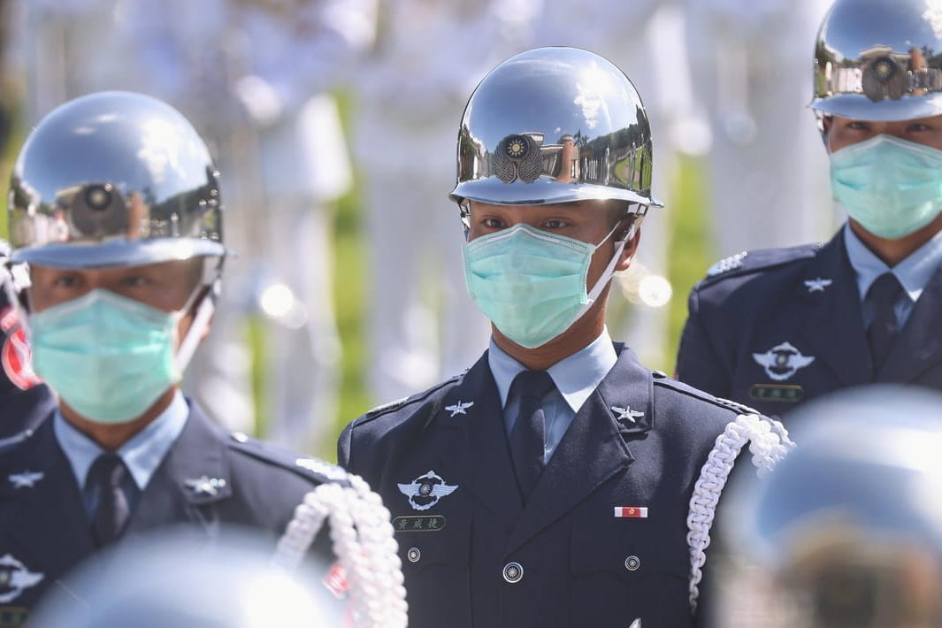 Taiwanesische Soldaten am Nationalfeiertag: Die Spannungen zwischen China und seiner ehemaligen Provinz nehmen zu.
