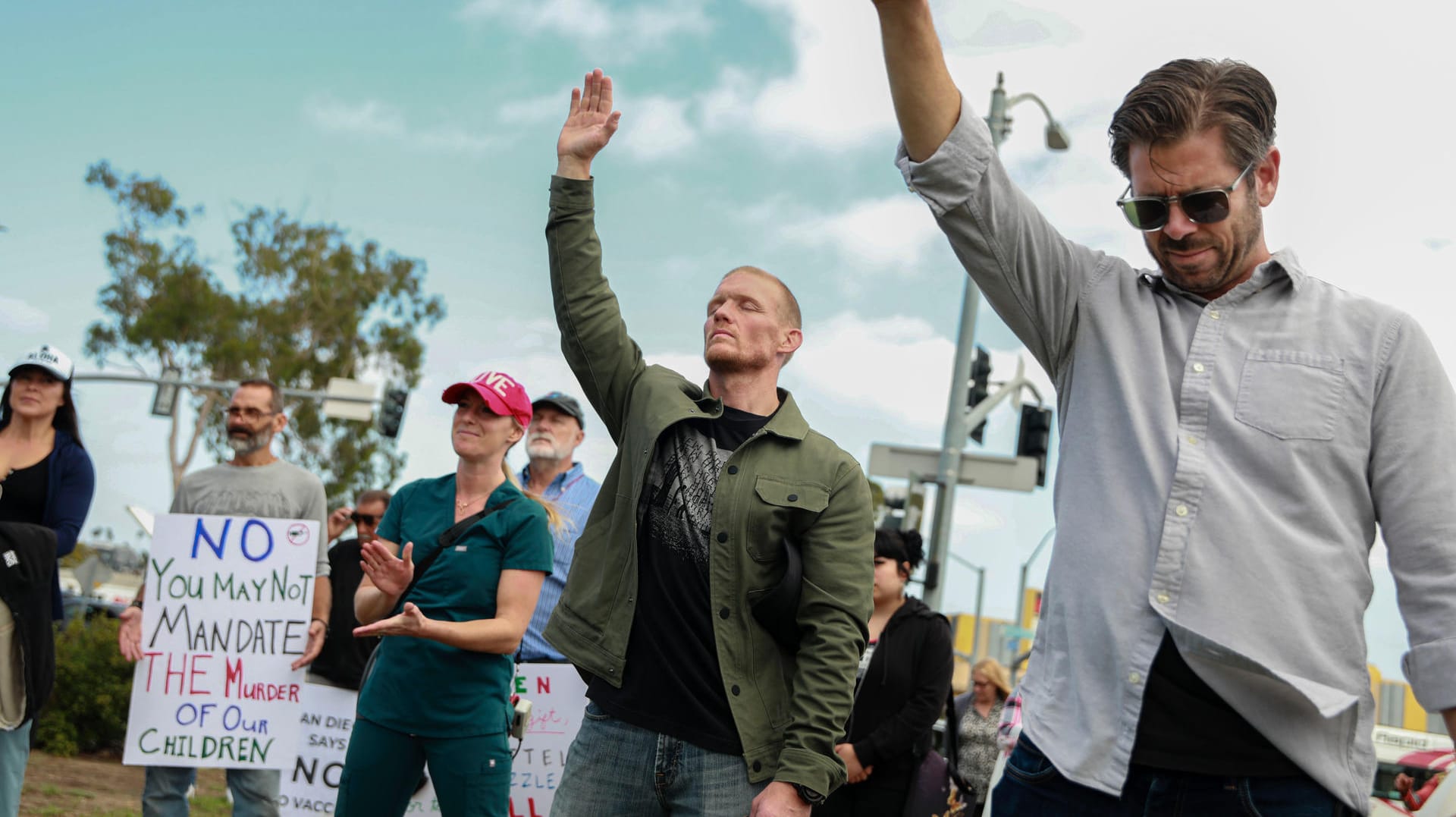 Impfgegner in San Diego: Die Impf-und Maskenpflichten für viele US-Amerikaner stoßen auf den Widerstand einer immer radikaleren Minderheit.