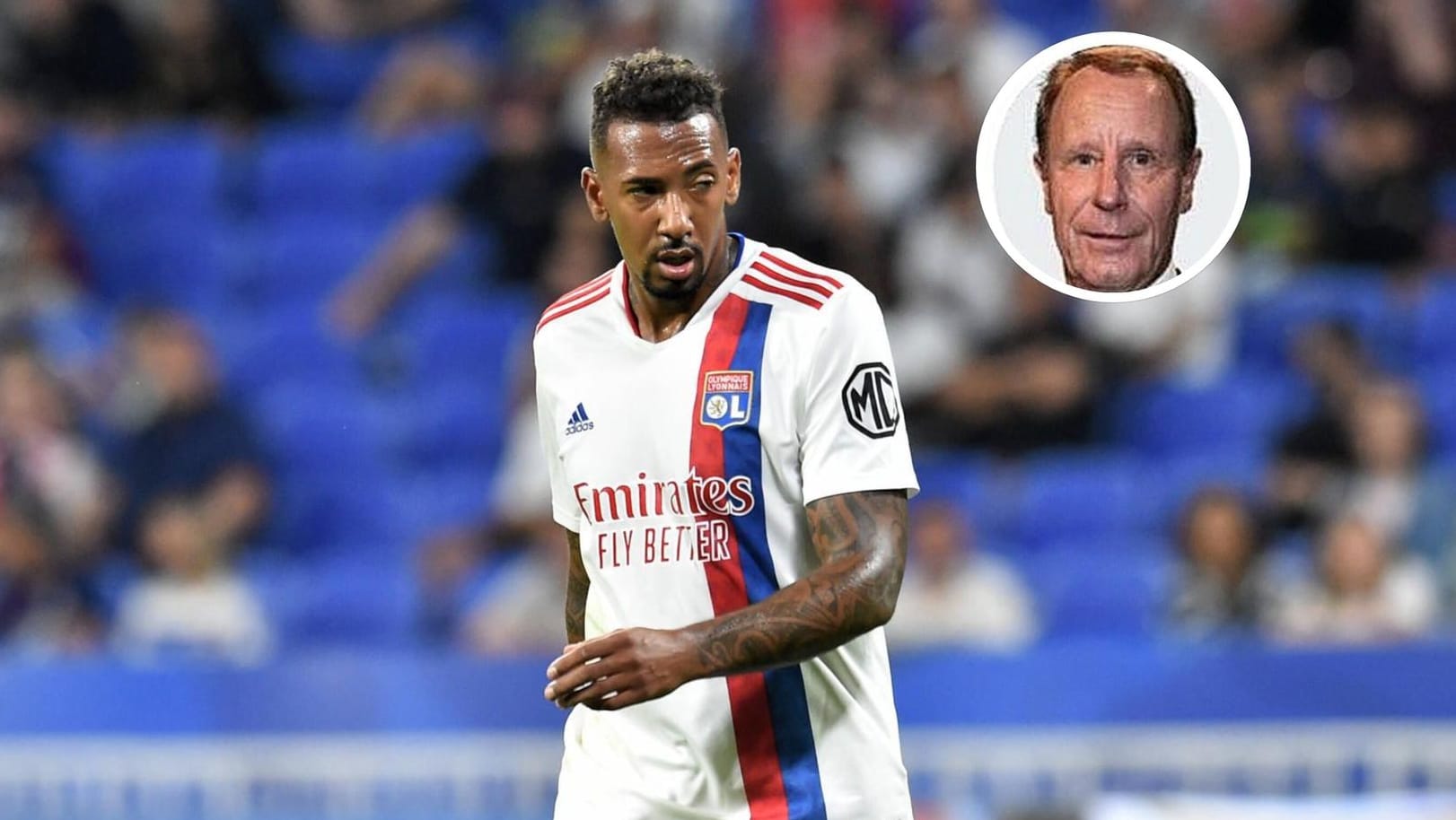 Jérôme Boateng im Trikot von Olympique Lyon: Für t-online-Kolumnist Berti Vogts handelt Bundestrainer Flick in der Personalie richtig.