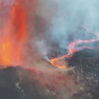 Vulkanausbruch: Vor rund drei Wochen ist der Vulkan auf der Insel La Palma schon einmal ausgebrochen.