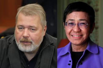 Dmitri Muratow und Maria Ressa: Die Journalisten erhalten den Friedensnobelpreis für ihren Einsatz für die Pressefreiheit.