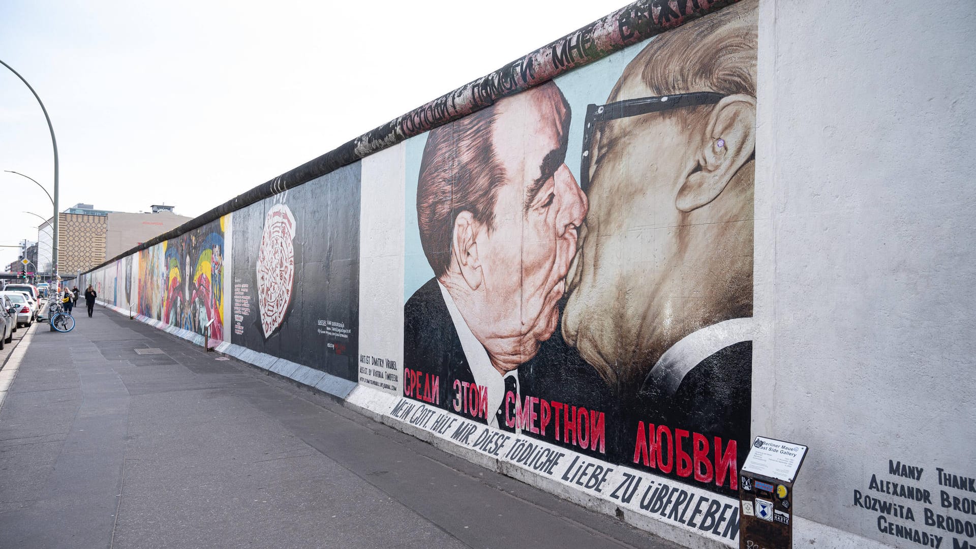 Die East Side Gallery in Friedrichshain: Die Open-Air-Galerie ist ein beliebter Touri-Hotspot.