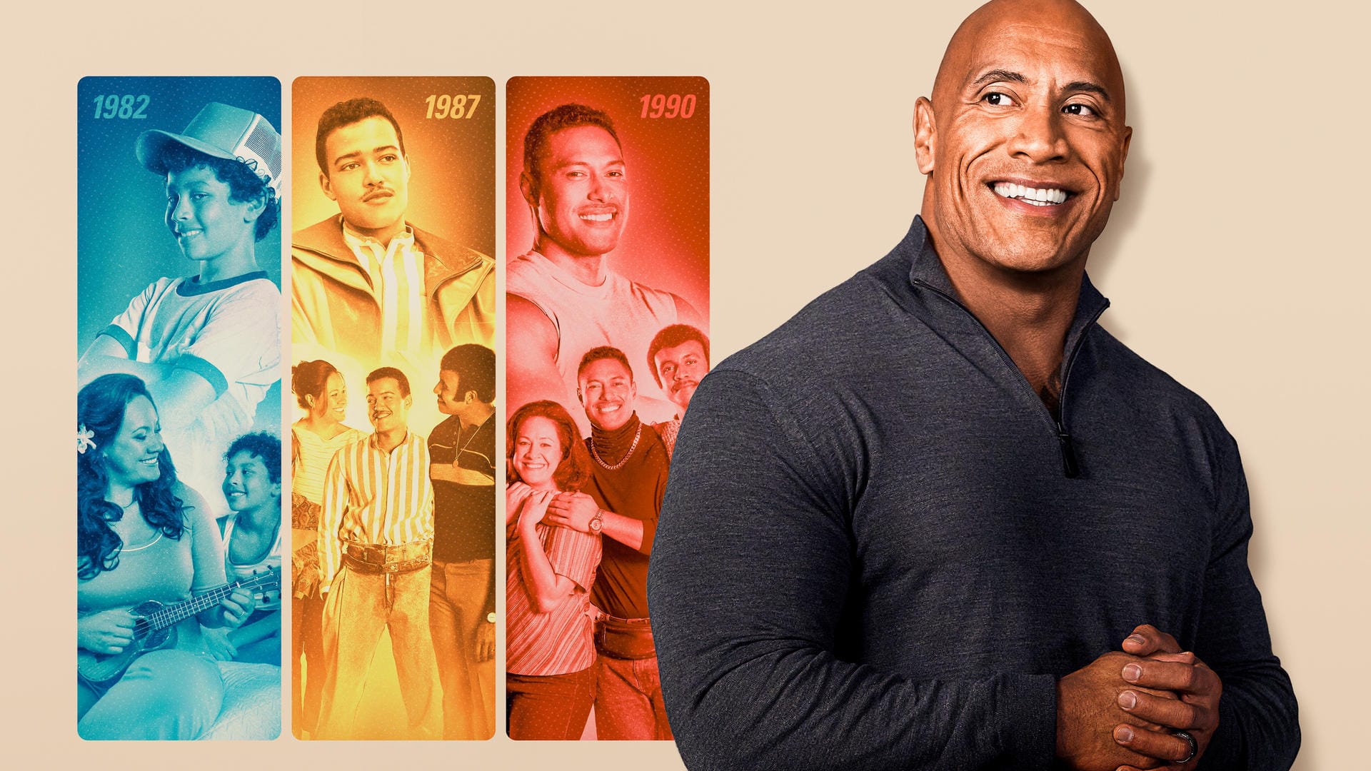 Dwayne Johnson blickt in der Serie "Young Rock", die immer montags auf Sky und Sky Ticket zu sehen ist, auf sein Leben zurück.