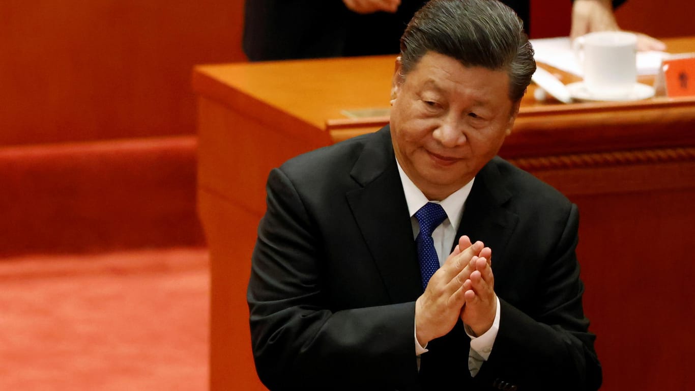 Der chinesische Präsident bei einer Staatsfeier: Die Unabhängigkeit Taiwans sei "eine ernsthafte versteckte Gefahr", sagte Xi Jinping bei seiner Rede.