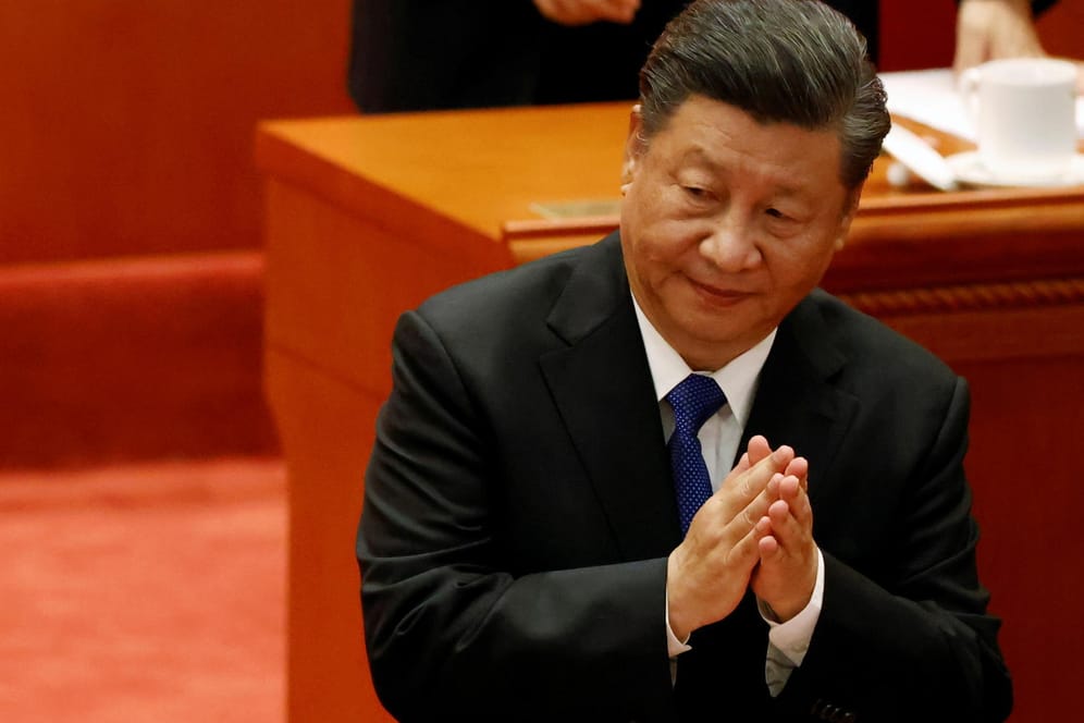 Der chinesische Präsident bei einer Staatsfeier: Die Unabhängigkeit Taiwans sei "eine ernsthafte versteckte Gefahr", sagte Xi Jinping bei seiner Rede.
