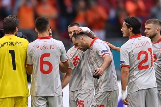 Nordmazedoniens Starspieler Goran Pandev (2.