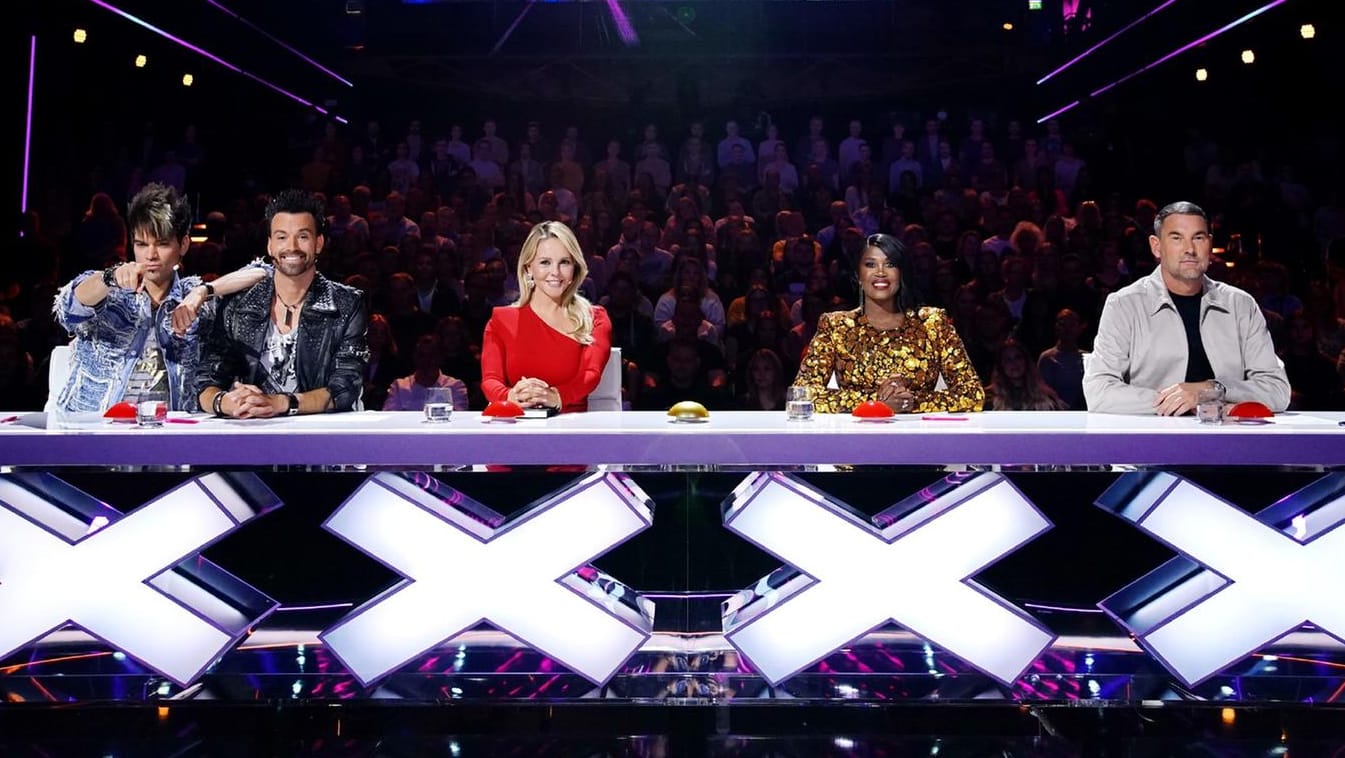 Die Jury mit den Ehrlich Brothers, Chantal Janzen, Motsi Mabuse und Michael Michalsky: Sie bewerten Talente bei "Das Supertalent".