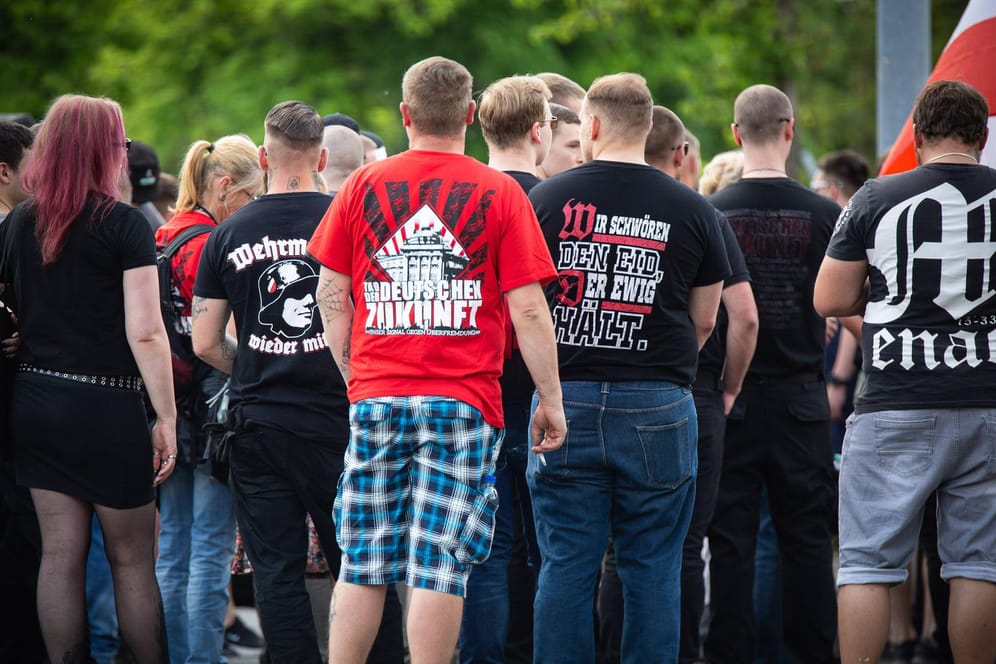 Neonazis demonstrieren im Juni 2019 in Chemnitz: Sachsen hat ein massives Problem mit Rechtsextremismus.