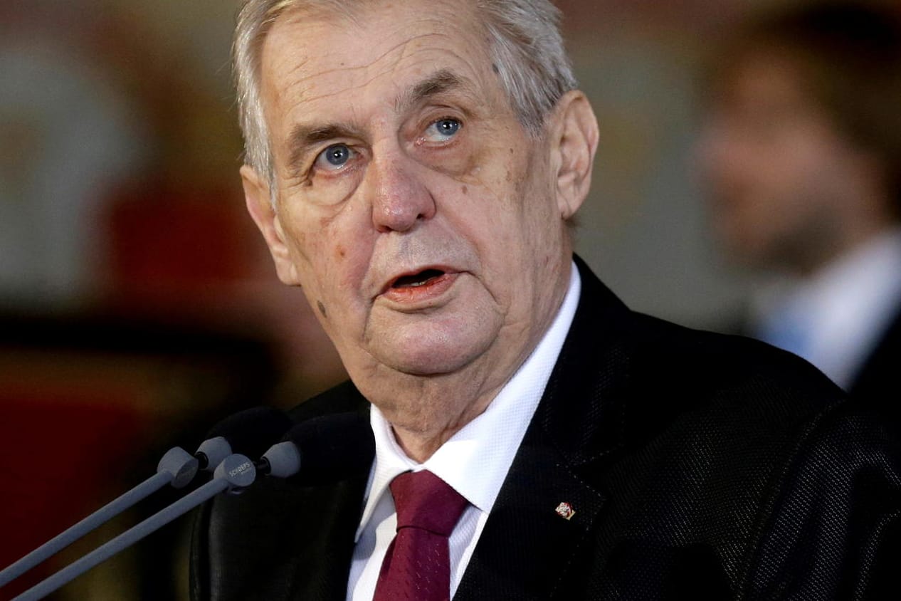 Tschechiens Präsident Milos Zeman: Der 77-Jährige leidet an Diabetes.