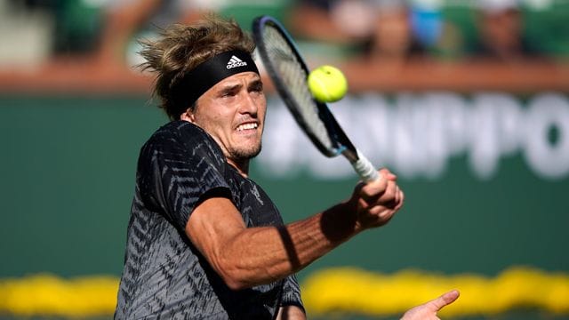 Alexander Zverev in Aktion.