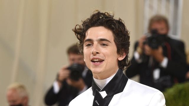 Timothée Chalamet bei der Benefizgala des Costume Institute des Metropolitan Museum of Art.